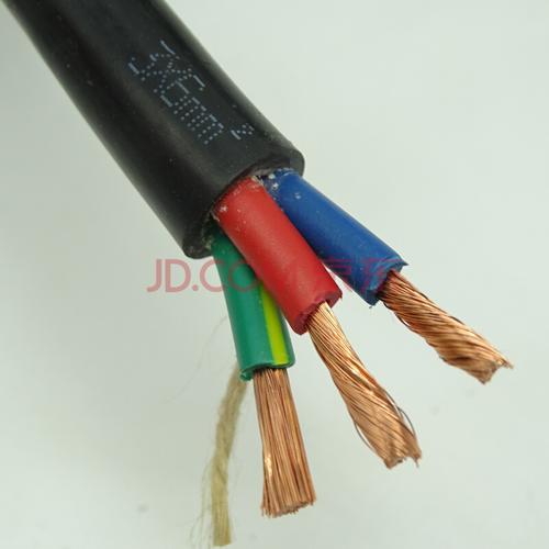 5护套1.5电缆电线3三相四线4芯5线6纯铜芯 纯铜4芯2.5平方100米